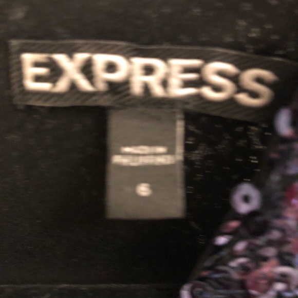 Express low cut blue sparkly dress - Picture 2 of 3